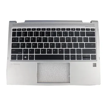 השתמשו Palmrest העליון במקרה איתנו Backlit מקלדת HP EliteBook X360 1020 G2 937419-001 צבע כסף