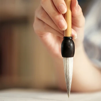 זמן מרובים שיער מברשת עט חותם התסריט הרשמי כתיבת תסריט מברשות הקליגרפיה הסינית Freehand Gongbi ציור מברשת עט