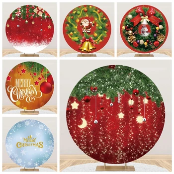 חג שמח סיבוב רקע השלג סנטה פתית שלג עץ חג מולד לוח עץ עיצוב המסיבה רקע צילומי סטודיו אביזרים
