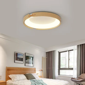 חדר השינה מנורות אורות נברשת עבור סלון, חדר שינה קישוט הבית תאורה פנימית המרפסת מנורות הברק עץ, גופי תאורה