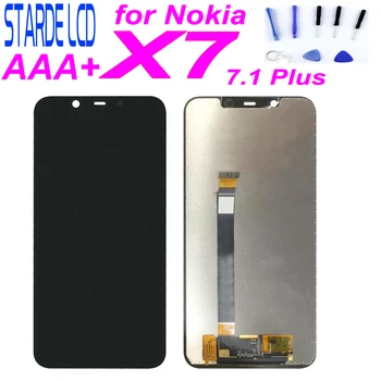 חדש 100% AAA STARDE החלפת LCD עבור Nokia X7 7.1 פלוס ת 