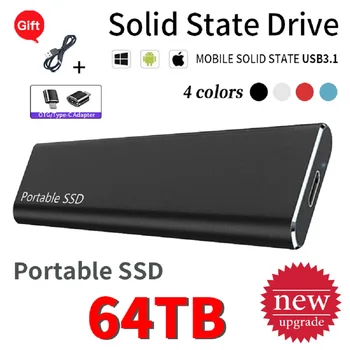 חדש 1TB SSD נייד USB 3.1 גבוהה, מהירות דיסק קשיח חיצוני נייד 500GB כונן הזיכרון המוצק מסוג-C עבור מחשב נייד מחשב נייד Mac