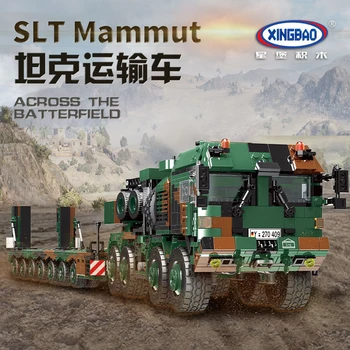 חדש Xingbao גרמניה Mlitary נשק סדרה 1912pcs SLT2 Mammut טנק תחבורה טריילר אבני בניין לבנים צבאי מודל ערכות