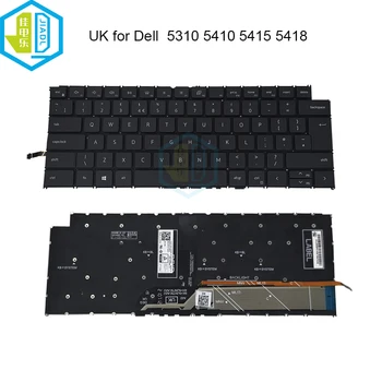 חדש בבריטניה GB תאורה אחורית של מקלדת Dell Inspiron 13 5310 14 Pro 5410 5415 5418 0TJ4Y2 TJ4Y2 נייד Backlit Keyboard יורו מקש caps