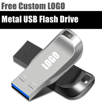 חדש בחינם שם מותאם אישית לוגו מתכת צבע עיצוב חדש USB2.0 כונן פלאש 4GB 8GB 16GB 32GB 64GB 128GB זיכרון