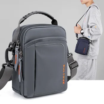 חדש לגברים כתף אחת BaoHu חיצוני אלכסוני שקית רב-תכליתית ללבוש חגורת חבילת נסיעות חבילת טלפון סלולארי כיסים