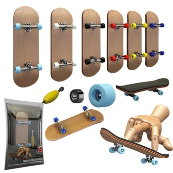 חדש מעץ האצבע סקייטבורד צעצוע מקצועי סטנטים Handskateboard תנועות עצבניות צעצוע שולחן משחק ספורט מבוגרים ילדים מתנה
