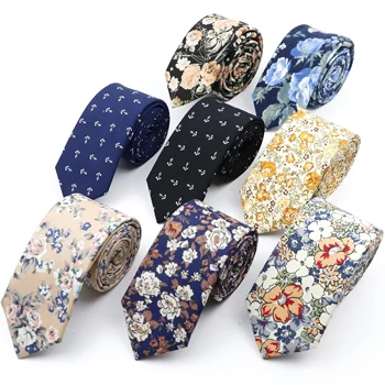 חדש פרחוני עניבות לגברים נשים 6.5 ס 