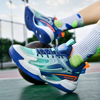 חדש רעיוני גברים כדורסל נעלי ילדים נעלי ספורט נשים סל מגפיים באיכות גבוהה כדורסל ספורט נעלי גברי נעלי
