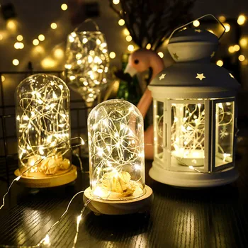 חיצונית גרלנד LED מחרוזת מנורה סוללה פיה מנורת הנחושת אור מסיבת חג המולד חתונה בחצר מסיבת גן, אור קישוט