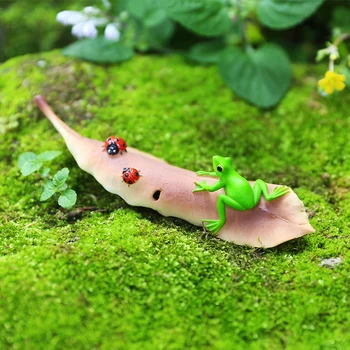 חיצונית פסטורלי צפרדע חמודה ינשוף שרף סנאי אביזרים לגינה דשא חילזון פסלונים לקישוט פארק מרפסת קישוטים מלאכת יד