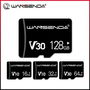 חם WANSENDA כרטיס הזיכרון 128GB 64GB V10 כרטיס TF 8GB 16GB 32GB זיכרון פלאש כרטיס חכם
