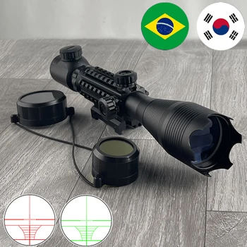 טקטי הרובה היקף 4-16x50EG מאתר טווח Reticle בהירות מתכווננת רפלקס אור Riflescope 11mm/20mm רכבת הר