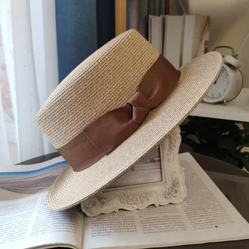כובעים לנשים החוף טיול נשים הכובעים של השמש יוקרה הקיץ sunhat חדש 2023 פנמה אופנה אלגנטית מעצב כובע קש