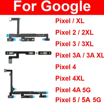 כוח נפח להגמיש כבלים עבור Google פיקסל XL 2 2XL 3 3XL 3א 4 4XL 4א XL 5 5A 5G צד כפתורים כוח מקש עוצמת הקול להגמיש סרט חלקים