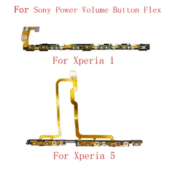 כוח על כפתור עוצמת קול מתג שליטה להגמיש כבלים סרט עבור Sony Xperia 1 XZ4 Xperia 5 כוח עוצמת הקול בצד כפתור Flex