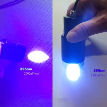 כף יד פוקוס מתכוונן UV קולואיד אשפרה מנורת UV ללא צל דבק ירוק טיפת שמן דבק שרף ריפוי 395nm 365nm מקור אור