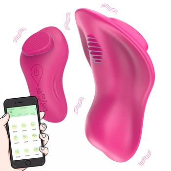 לביש Bluetooth יישום ויברטור לנשים שלט אלחוטי רוטט ביצה לגירוי הדגדגן הנשי צעצועי מין לזוגות