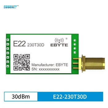 לורה SX1262 RF אלחוטי מודול 230MHz CDSENET E22-230T30D חשמל נמוכה 30dBm 10 ק 