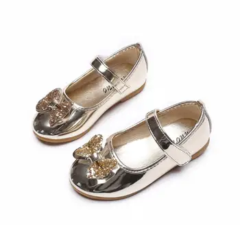 לילדים נעלי בנות נסיכה נעלי סתיו יהלום קשת אופנה בנות תינוק ילדים הופעת ריקוד בחורה רווקה נעליים