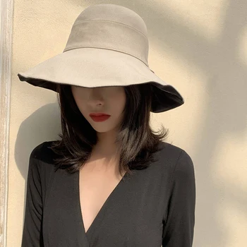 לשני המינים כובע השמש בקיץ נשים אופנה צד כפול דלי כובע 2022 חדש מתקפל כובע פנמה גברים חוצות אנטי Uv דייג אגן קאפ