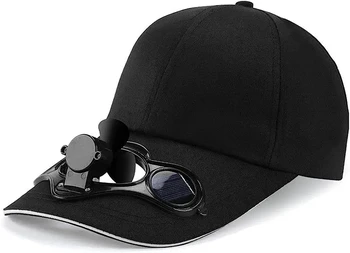 מאוורר קירור כובע בייסבול חיצונית חידוש טיולים קמפינג סולארית שמש כובע לגברים נשים משלוח חינם מתכוונן