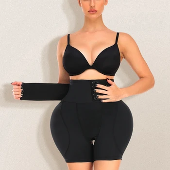 מגני הירכיים המותניים מאמן נשים מכנסיים קצרים הגוף Shapewear סקסי הבטן מגבש את התחת התחת מרים נעלי משפר שלל מרים שאיפה Faja 6XL