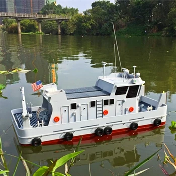 מודל הערכה לדחוף את הסירה שליטה מרחוק סימולציה הסירה מודל DIY הרכבה קיט L600m250mm גובה 260mm