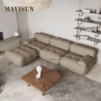 מודרני מינימליסטי הספה בשביל דירה קטנה נורדי אור יוקרה, חדר שינה כורסאות מותאמות אישית ספה להגדיר הרהיטים בסלון
