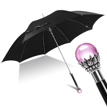 מודרני מעצב רב מטריה Windproof מינימליסטי שחור עמיד רוח מטריה ארוכה חידושים לואנדהusa. Kgm Chuvas קיפול מטריה