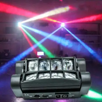 מיני LED עכביש אור 8X10W הובילה קרן לנוע DMX אורות הבמה העסק אור גבוה נורית ההפעלה עם מקצועי עבור KTV דיסקו DJ