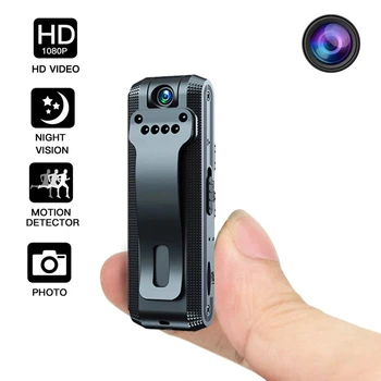 מיני מצלמה 128G אלחוטי Lavalier מקליט Micro Cam עם זיהוי תנועה מעקב מצלמת וידאו על הפגישה MP3 אודיו שיא