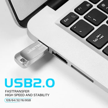 מיני מתכת מתנות USB 2.0 כונן פלאש חינם מותאם אישית לוגו כונן עט אמיתי קיבולת זיכרון 64GB/32GB/16GB/8GB/4GB עם מפתח שרשרת.