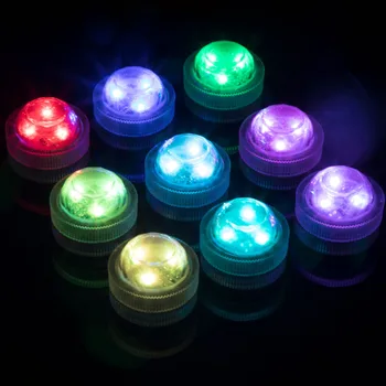 מיני צוללת אורות LED אורות תה קטן את האור מתחת למים מופעל באמצעות סוללה Flameless LED אור מבטא אירוע אגרטל Fishtank