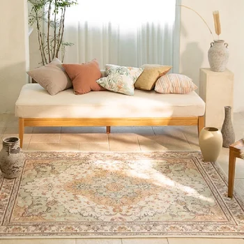 מכירה חמה מעובה בסגנון אתני שטיח רחיץ האמריקאי רטרו שטיח נורדי מרוקאי פשוט סלון, חדר שינה שטיח פרסי