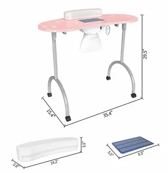 מסמר שולחן יחיד ציפורן חדשה השולחן קניון מסמר חנות פשוט שכבה כפולה חיקוי קוסמטיים שולחן אור יוקרה יחיד כפול