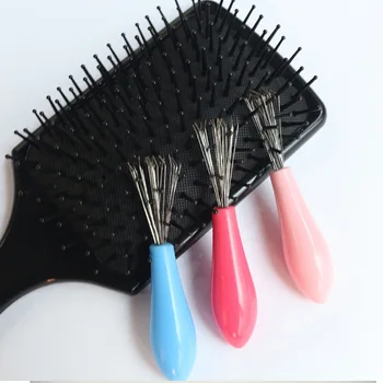 מסרק שיער מברשת לניקוי ידית פלסטיק מברשת ניקוי מסיר מוטבע היופי כלים, מוצרי ניקוי חומרי ניקוי