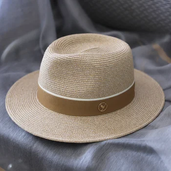 מעצב טבעיים חדשים פנמה רך בצורת St כובע קיץ נשים/גברים שוליים רחבים, חוף השמש, כובע הגנת UV פדורה מתנת יום הולדת.