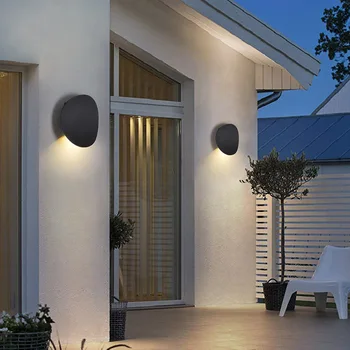 מקורה חיצוני LED מנורת קיר הסלון קישוט קיר אור הביתה תאורה לופט מדרגות אור מסדרון מנורת קיר מרפסת