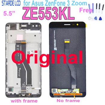 מקורי חדש LCD עבור ASUS Zenfone 3 זום ZE553KL Z01HDA תצוגת LCD מסך מגע דיגיטלית Amoled 5.5