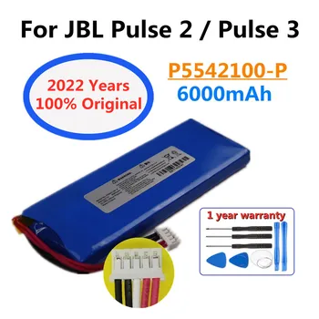 מקורי חדש קיבולת של 6000mAh P5542100-P שחקן רמקול החלפה סוללה עבור JBL Pulse 2 פלוס 3 התחמושת תיקח את הסוללות נטענות Bateria