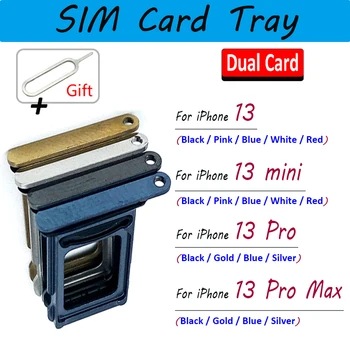 מקורי מיקרו מחזיק כרטיס ה SIM-מגש שבב חריץ מגירה בעל מתאם שקע עבור iPhone 13 / 13 מיני / 13 Pro / Pro 13 מקס + סיכה