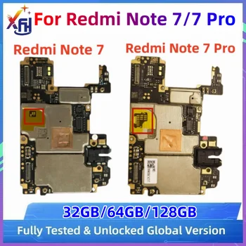 מקורי סמארטפון Mainboard Xiaomi Redmi הערה 7 לוח האם 32GB 64GB 128GB עבור Redmi הערה 7 Pro אלקטרוניים ניידים לוח