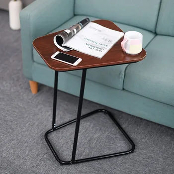 מרובע נייד שולחן קפה, תה, שולחן סלון, חדר אחסון מדף מטלטלין המיטה לצד שולחנות עץ צבע ספה שולחן צד