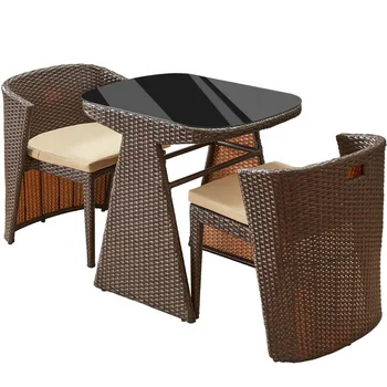 מרפסת שולחן קטן וכיסא משק חיצוני קש הכיסא תה שולחן בשילוב של פשוטה פנאי חיצוני תה שולחן Z320