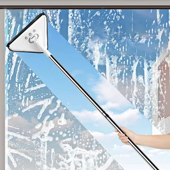 משולש מגב לניקוי תקרת הזכוכית ניקוי אבק מגב הקיר במטבח השטוחות Windows טלסקופי מגב מברשת משק הבית.