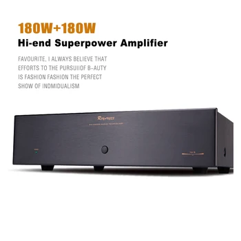 מתח גבוה 180W×2 Hi-end אודיו מגבר עבור מערכת קולנוע ביתי הכי טוב 2.0 CH תואמים עם צינור / טרנזיסטור / קארה אישור Preamplifier