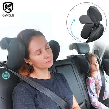 מתכוונן המכונית הצוואר משענת הראש עם ריפוד כרית מושב הרכב תמיכה לראש רכב פנים בצורת U לישון בצד הראש לכרית עבור ילדים מבוגרים