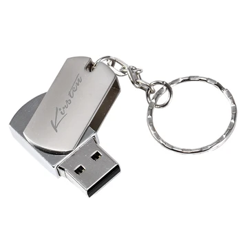 מתנות עסקיות מתכת USB 2.0 כונן פלאש חינם מותאם אישית לוגו כונן עט כסף אמיתי קיבולת זיכרון 64GB/32GB/16GB/8GB דיסק U