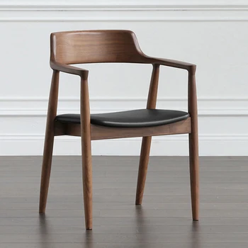 נורדי יצירתי מינימליסטי האוכל הכיסא טרקלין איפור מודרני עור האוכל הכיסא עיצוב Silla Comedor בתים רהיטים WZ50DC